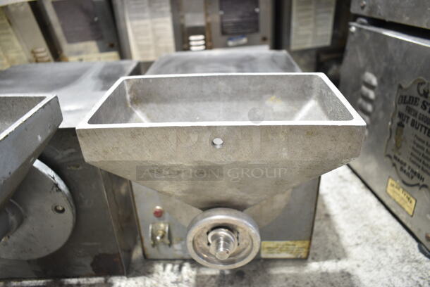 2 Olde Tyme PN1 Stainless Steel Commercial Countertop Nut Grinder Base w/ Hopper Mount. 115 Volts, 1 Phase. 2 Times Your Bid! Tested and Working! - Image 3 of 12