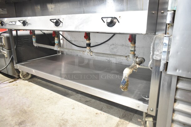 Vollrath 38104 Stainless Steel Commercial Electric Powered 4 Bay Steam Table w/ Under Shelf on Commercial Casters. 120 Volts 1 Phase. Cannot Test Due To Plug Style - Image 5 of 7