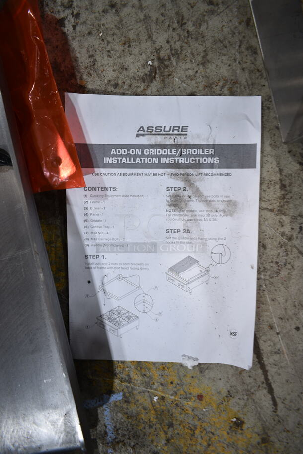 BRAND NEW SCRATCH AND DENT! Assure Add On Griddle / Broiler Plate - Image 7 of 7