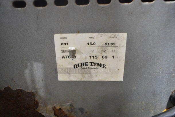 2 Olde Tyme PN1 Stainless Steel Commercial Countertop Nut Grinder Base w/ Hopper Mount. 115 Volts, 1 Phase. 2 Times Your Bid! Tested and Working! - Image 12 of 12