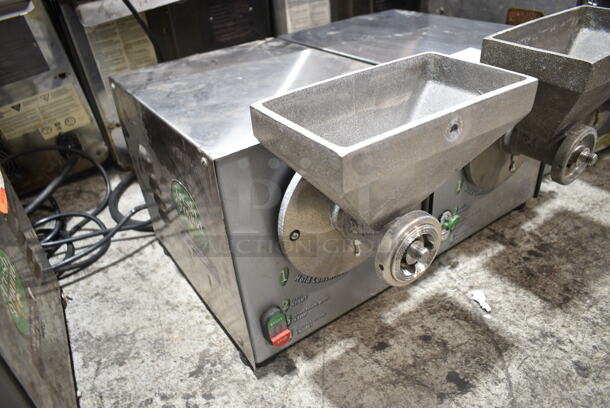2 Olde Tyme PN2 Stainless Steel Commercial Countertop Nut Grinder Base w/ Hopper Mount. 115 Volts, 1 Phase. 2 Times Your Bid! Tested and Working! - Image 2 of 12
