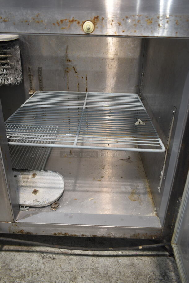 Leader LM72 Stainless Steel Commercial 3 Door Prep Table on Commercial Casters. No Lids. 115 Volts, 1 Phase. Tested and Working! - Image 6 of 10