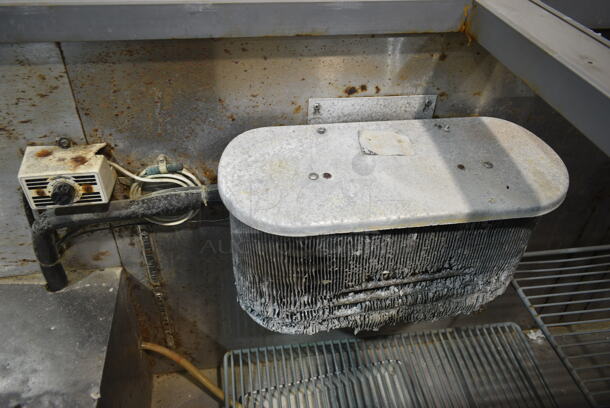 Leader LM72 Stainless Steel Commercial 3 Door Prep Table on Commercial Casters. No Lids. 115 Volts, 1 Phase. Tested and Working! - Image 9 of 10