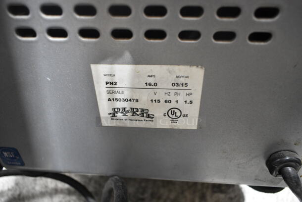 2 Olde Tyme PN2 Stainless Steel Commercial Countertop Nut Grinder Base w/ Hopper Mount. 115 Volts, 1 Phase. 2 Times Your Bid! Tested and Working! - Image 12 of 12