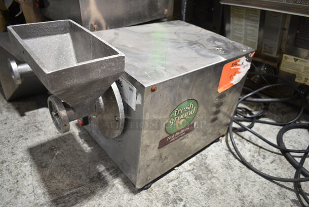 Olde Tyme PN2 Stainless Steel Commercial Countertop Nut Grinder Base w/ Hopper Mount. 115 Volts, 1 Phase. Tested and Working! - Image 3 of 7