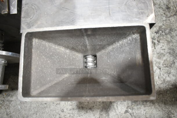 Olde Tyme PN2 Stainless Steel Commercial Countertop Nut Grinder Base w/ Hopper Mount. 115 Volts, 1 Phase. Tested and Working! - Image 5 of 7