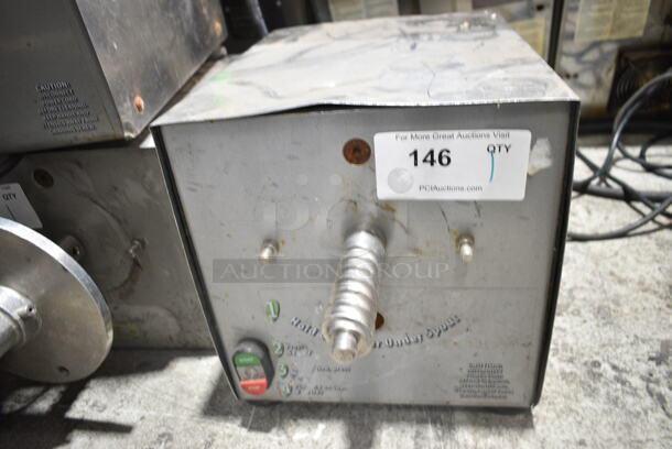 Olde Tyme PN2 Stainless Steel Commercial Countertop Nut Grinder Base w/ Hopper Mount. 115 Volts, 1 Phase. Tested and Working! - Image 6 of 7