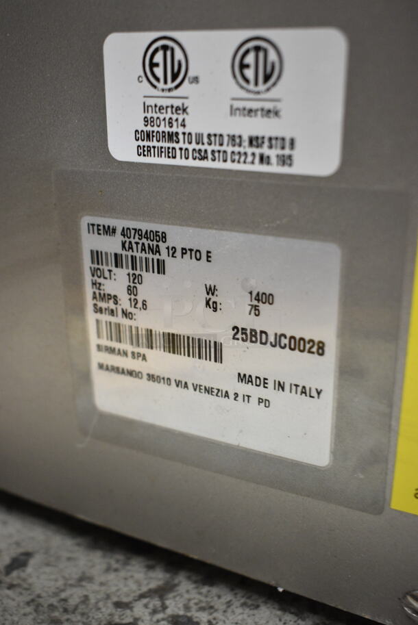 BRAND NEW SCRATCH AND DENT! Sirman 40794058 Katana 12 PTO Buffalo Chopper Food Processor with #12 Hub. 120 Volts, 1 Phase. Tested and Working! - Image 12 of 12