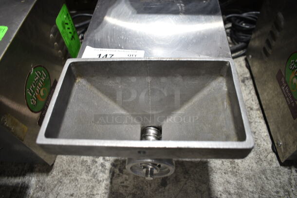 Olde Tyme PN1 Stainless Steel Commercial Countertop Nut Grinder Base w/ Hopper Mount. 115 Volts, 1 Phase. Cannot Test Due To Missing Power Cord - Image 5 of 8