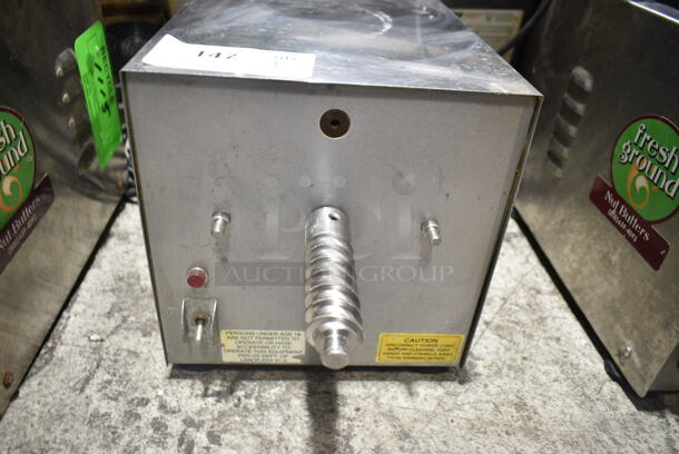 Olde Tyme PN1 Stainless Steel Commercial Countertop Nut Grinder Base w/ Hopper Mount. 115 Volts, 1 Phase. Cannot Test Due To Missing Power Cord - Image 6 of 8