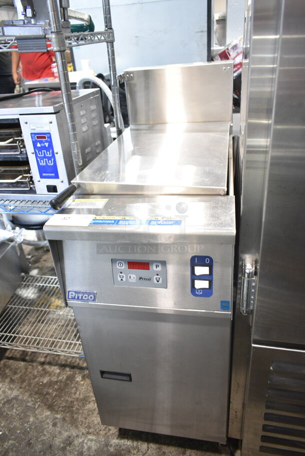 Pitco Frialator Stainless Steel Commercial Floor Style Electric Powered Pasta Cooker. 208 Volts.  - Image 1 of 9