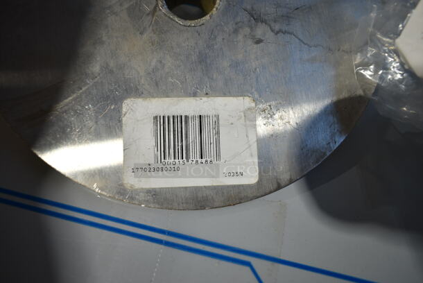 ALL ONE MONEY! Lot of BRAND NEW SCRATCH AND DENT! Items Including 2 Avantco 177023080010 Round Grease Protecting Plate for VB200 Series, 2 Avantco 17700403146L Round Spit Base for VB200 Series Vertical Broilers, Vollrath Stainless Steel Stand. - Image 11 of 11