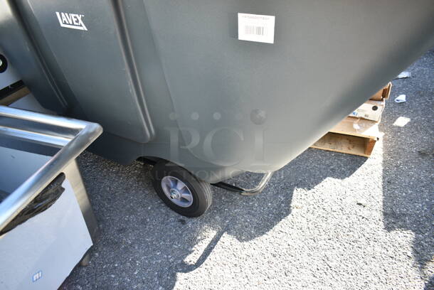 2 BRAND NEW SCRATCH AND DENT! Lavex 475AG001TBGY Dark Gray Poly 0.5 cu. yard Tilt Truck. 300 lb. 2 Times Your Bid!  - Image 3 of 7