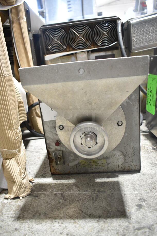 Olde Tyme PN1 Stainless Steel Commercial Countertop Nut Grinder Base w/ Hopper Mount. 115 Volts, 1 Phase. Tested and Working! - Image 2 of 7