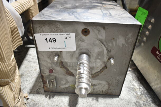 Olde Tyme PN1 Stainless Steel Commercial Countertop Nut Grinder Base w/ Hopper Mount. 115 Volts, 1 Phase. Tested and Working! - Image 6 of 7