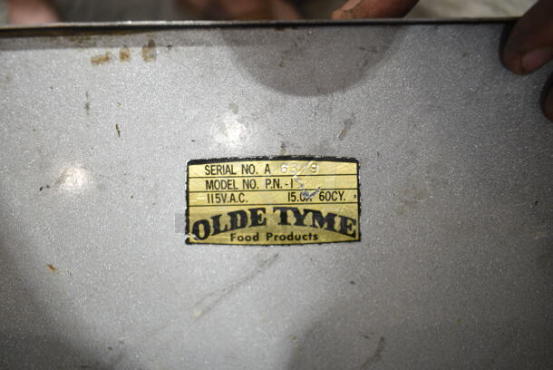 Olde Tyme PN1 Stainless Steel Commercial Countertop Nut Grinder Base w/ Hopper Mount. 115 Volts, 1 Phase. Tested and Working! - Image 7 of 7