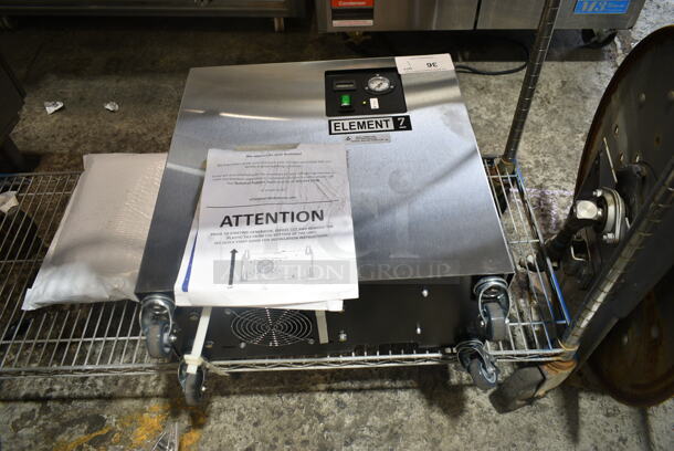 Jun-Air 87R-4MN1-HSBHH Stainless Steel Commercial Element 7 Nitro Brew Nitrogen Generator on Commercial Casters. 120 Volts, 1 Phase. - Image 1 of 7