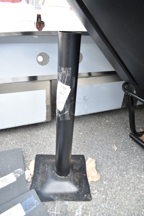 ALL ONE MONEY! Lot of 3 BRAND NEW SCRATCH AND DENT! Items Metal Table Base Column and 2 Bases.  - Image 4 of 4