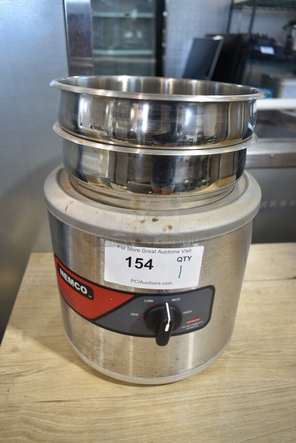 2017 Nemco 6102A Stainless Steel Commercial Countertop Soup Kettle Food Warmer. 120 Volts, 1 Phase. Tested and Working! - Image 1 of 5