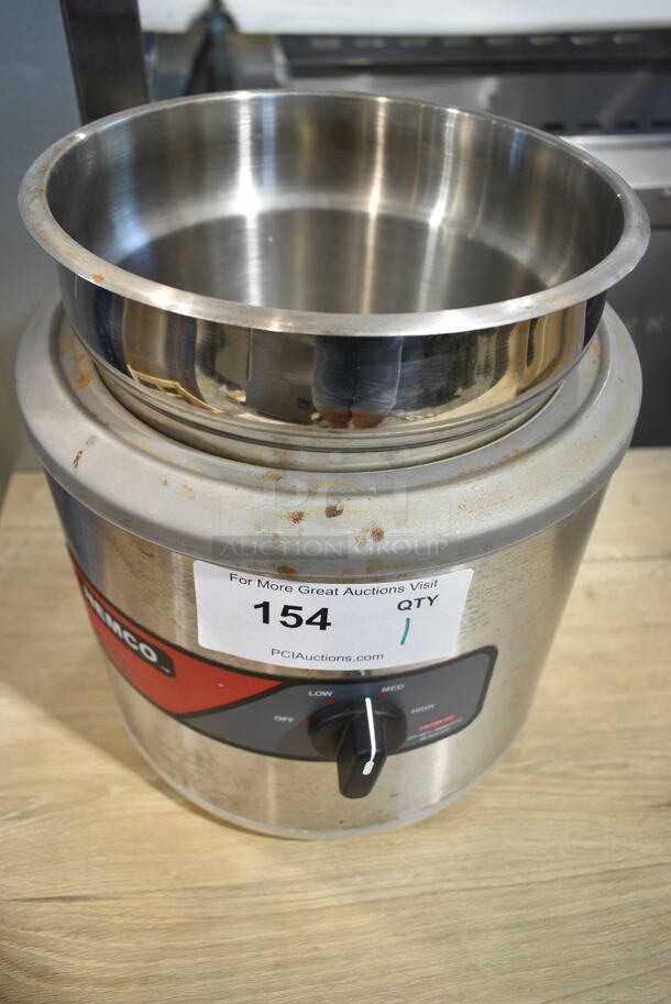 2017 Nemco 6102A Stainless Steel Commercial Countertop Soup Kettle Food Warmer. 120 Volts, 1 Phase. Tested and Working! - Image 2 of 5