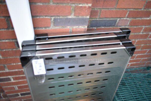 4 BRAND NEW SCRATCH AND DENT! Metro Chrome Finish Shelves. 4 Times Your Bid!  - Image 3 of 4