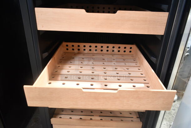 BRAND NEW SCRATCH AND DENT! Whynter CHC-421HC 4.2 cu.ft. Cigar Cabinet Cooler and Humidor with Humidity Temperature Control and Spanish Cedar Shelves. 115 Volts, 1 Phase. Tested and Working! - Image 6 of 7