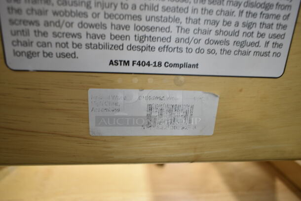 Wood Pattern High Chair.  - Image 5 of 6