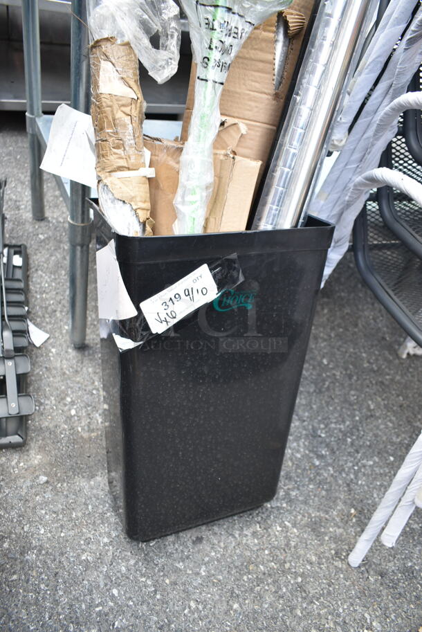 6 BRAND NEW SCRATCH AND DENT! Items Including X0045WATZV Zonon 4 Pack Hook, Regency 600CBWT3084 Cross Brace for 30" x 84" Work Tables, Chrome Finish Poles, Choice Black Trash Can. 6 Times Your Bid!  - Image 3 of 9