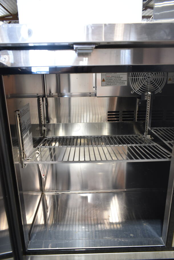 Turbo Air MUR-48-N Stainless Steel Commercial 2 Door Undercounter Cooler. 115 Volts, 1 Phase. Tested and Working! - Image 4 of 5