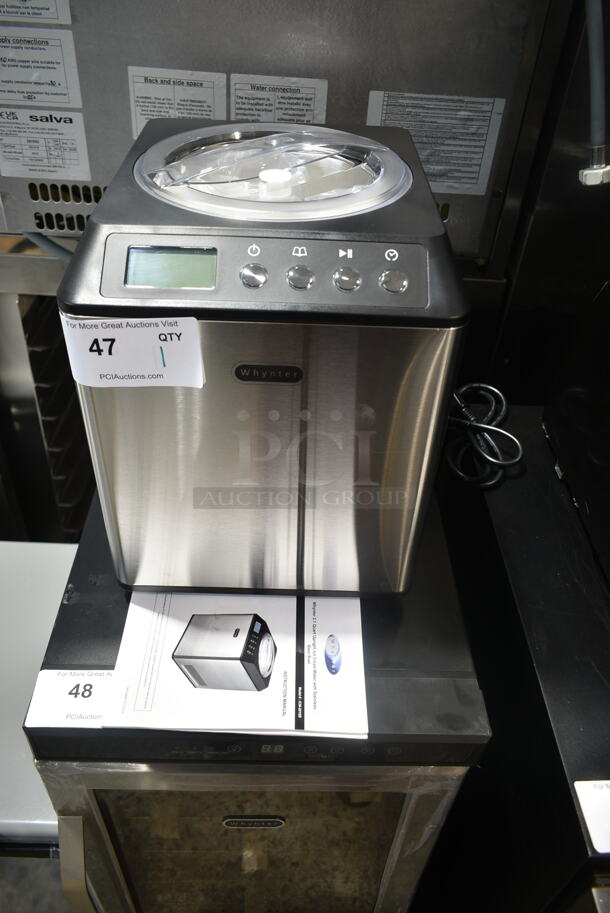 BRAND NEW SCRATCH AND DENT! Whynter ICM-201SB 2.1 Quart Countertop Automatic Ice Cream Maker. 115 Volts, 1 Phase. Tested and Working! - Image 2 of 10