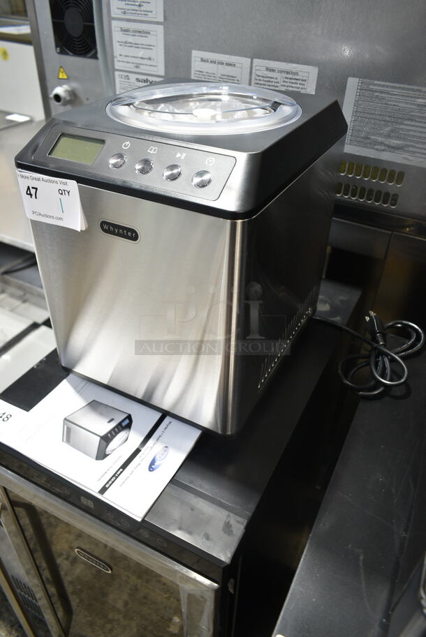 BRAND NEW SCRATCH AND DENT! Whynter ICM-201SB 2.1 Quart Countertop Automatic Ice Cream Maker. 115 Volts, 1 Phase. Tested and Working! - Image 3 of 10