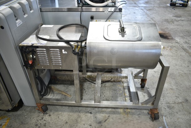 Metal Commercial Floor Style Marinator on Commercial Casters. Tested and Working! - Image 1 of 9