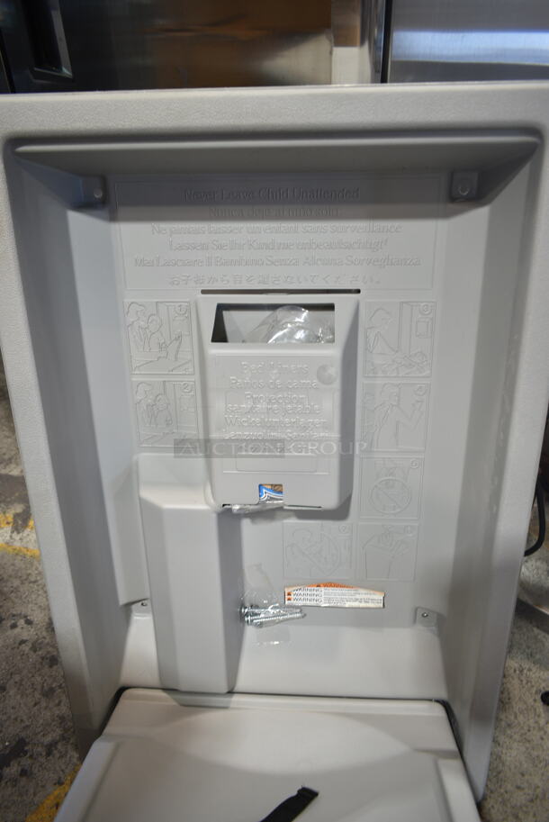 Koala Kare Gray Poly Wall Mount Diaper Changing Station.  - Image 5 of 7