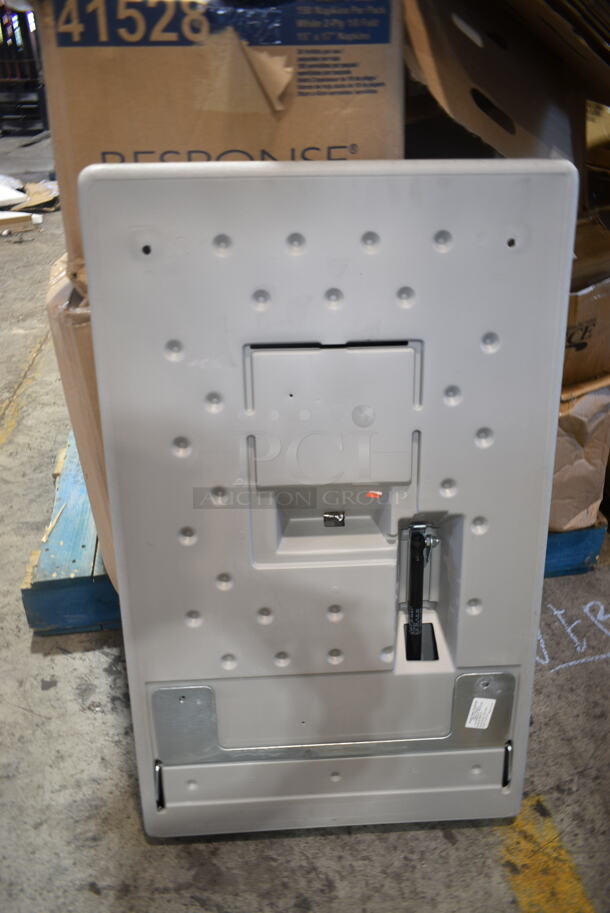 Koala Kare Gray Poly Wall Mount Diaper Changing Station.  - Image 6 of 7