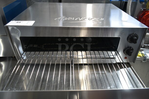 BRAND NEW SCRATCH AND DENT! Avantco 177CPO16TS Stainless Steel Countertop Pizza / Snack Oven with Adjustable Thermostatic Control. 120 Volts, 1 Phase. Tested and Working! - Image 5 of 8