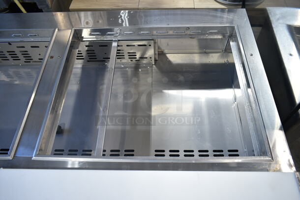 Turbo Air MST-72-30-N Stainless Steel Commercial Prep Table on Commercial Casters. 115 Volts, 1 Phase. Tested and Powers On But Does Not Get Cold - Image 4 of 9