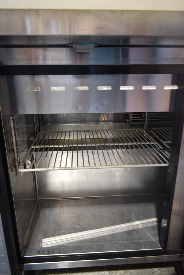Turbo Air MST-72-30-N Stainless Steel Commercial Prep Table on Commercial Casters. 115 Volts, 1 Phase. Tested and Powers On But Does Not Get Cold - Image 8 of 9