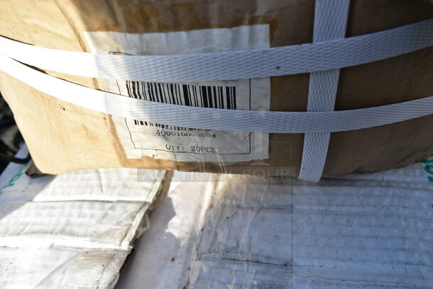 PALLET LOT of 15 BRAND NEW Items Including Saf-T-Fresh Containers, 164TB2230 Lancaster Table & Seating 22" x 30" Cross Cast Iron Table Base Plate, 3 Box 190HFC2016SB 16"(H) x 20"(W) x 2"(T) Stainless Steel Hood Filter with Lower Bracket, Chrome Finish Bracket. 15 Times Your Bid!  - Image 2 of 10