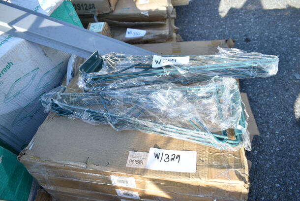 PALLET LOT of 15 BRAND NEW Items Including Saf-T-Fresh Containers, 164TB2230 Lancaster Table & Seating 22" x 30" Cross Cast Iron Table Base Plate, 3 Box 190HFC2016SB 16"(H) x 20"(W) x 2"(T) Stainless Steel Hood Filter with Lower Bracket, Chrome Finish Bracket. 15 Times Your Bid!  - Image 9 of 10