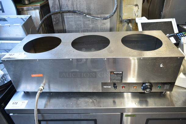 Vevor TT-7L-3 Stainless Steel Commercial Countertop Food Warmer. 110-120 Volts, 1 Phase. Tested and Powers On But Does Not Get Warm - Image 1 of 7
