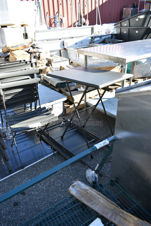 6 Items Including 2 Metal Folding Tables and 4 Metal Folding Chairs. 6 Times Your Bid!  - Image 3 of 8