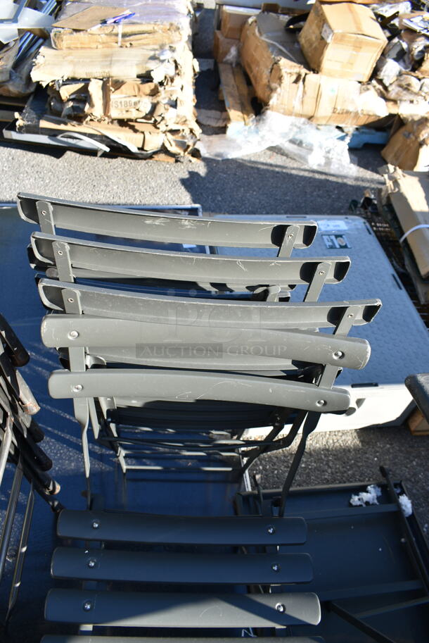 6 Items Including 2 Metal Folding Tables and 4 Metal Folding Chairs. 6 Times Your Bid!  - Image 4 of 8