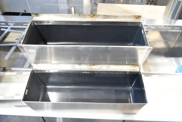 3 San Jamar Stainless Steel Countertop Topping Rails; Two 2 Tier. 18x12x13, 9x6x3.5. 3 Times Your Bid!  - Image 3 of 8