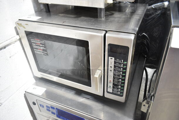 Menumaster RFS12TSW Stainless Steel Commercial Countertop Microwave Oven. 120 Volts, 1 Phase.  - Image 2 of 5