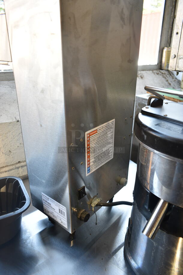 Fetco CBS-1131-XV Stainless Steel Commercial Countertop Coffee Machine w/ Hot Water Dispenser and Poly Brew Basket. 100-120 Volts, 1 Phase.  - Image 7 of 8
