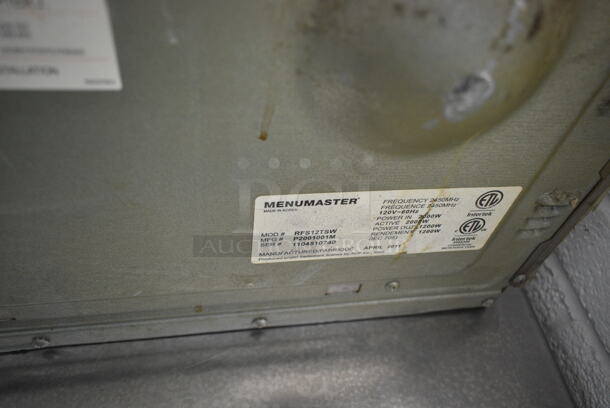 Menumaster RFS12TSW Stainless Steel Commercial Countertop Microwave Oven. 120 Volts, 1 Phase.  - Image 5 of 5