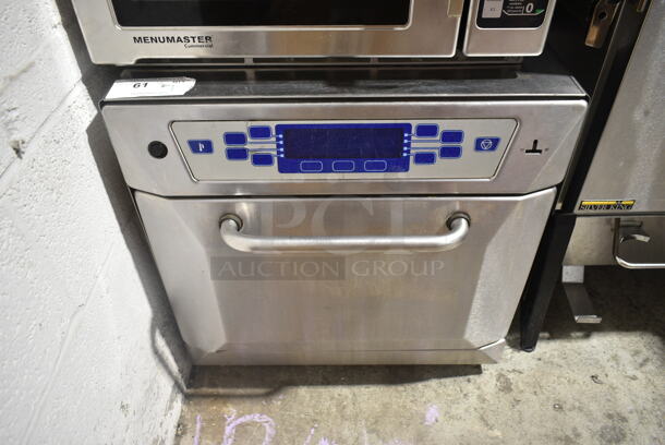 2016 Merrychef 402 Series V4 Stainless Steel Commercial Countertop Electric Powered Rapid Cook Oven. 208/240 Volts, 1 Phase.  - Image 1 of 5