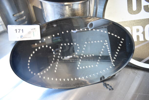 2 Signs; Light Up Open Sign and USDA Organic Sign. Open Sign Is Working! 21x2.5x13, 22x0.5x22. 2 Times Your Bid!  - Image 3 of 6
