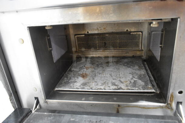2016 Merrychef 402 Series V4 Stainless Steel Commercial Countertop Electric Powered Rapid Cook Oven. 208/240 Volts, 1 Phase.  - Image 4 of 5