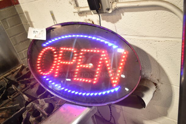 2 Signs; Light Up Open Sign and USDA Organic Sign. Open Sign Is Working! 21x2.5x13, 22x0.5x22. 2 Times Your Bid!  - Image 6 of 6